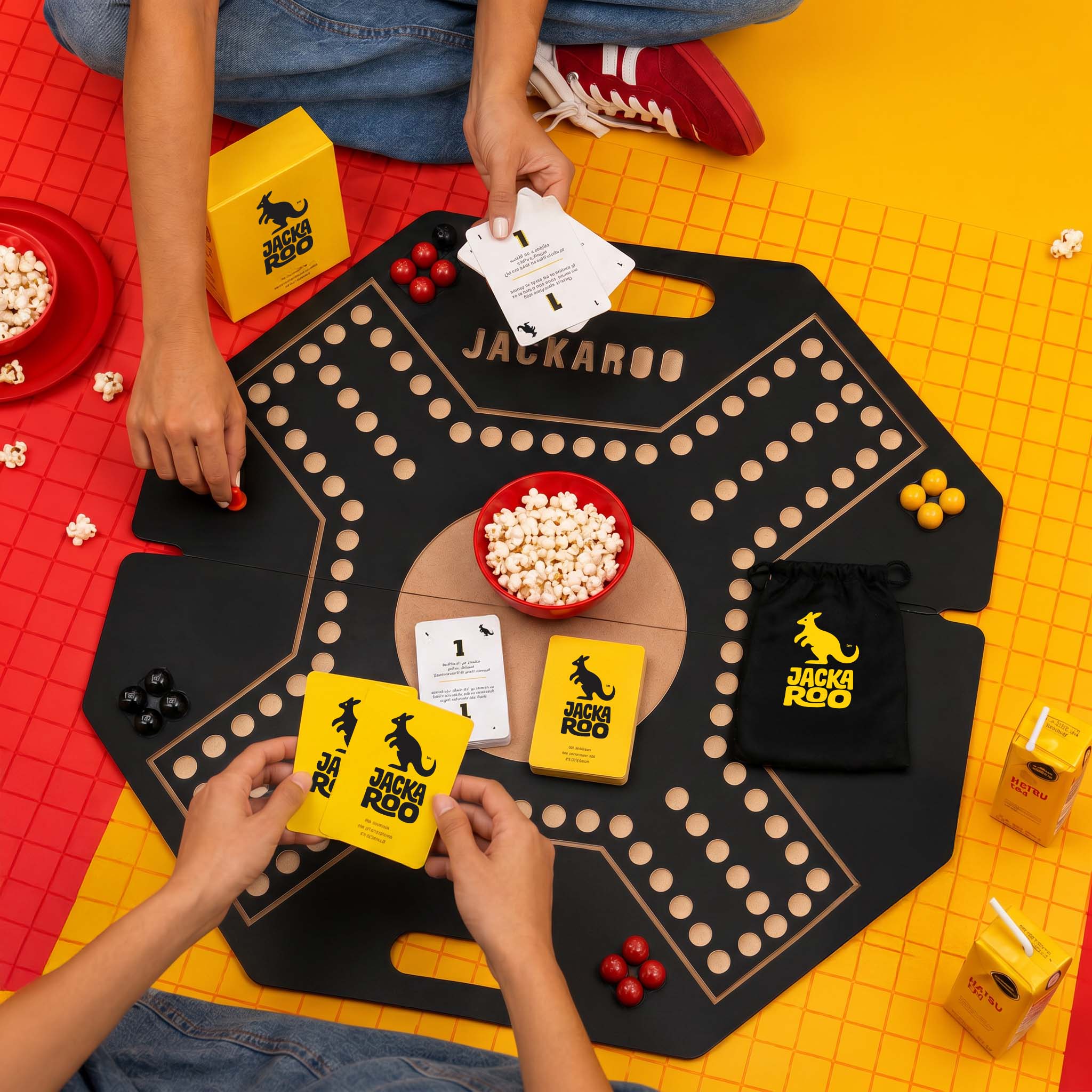 Jackaroo board game being played